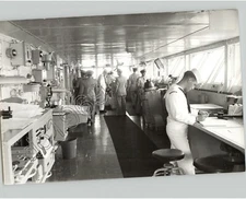 Inside The Control Center Of USS ENTERPRISE. 1960s Press Photo US Navy PIX