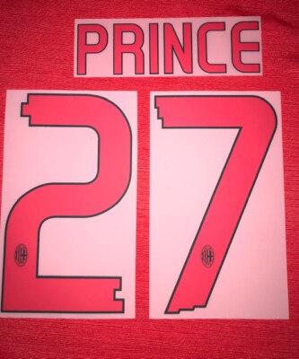 PRINCE 27 ROSSONERO KIT X MILAN FOOTBALL JERSEY NEW  