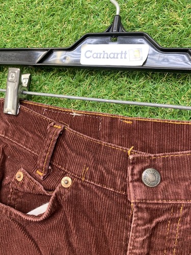Levis Corduroy Pants Kids Size 12 Altered Vintage Orange Tab Distressed Maroon - Picture 6 of 11