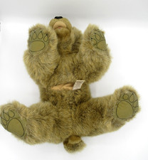 FOLKMANIS Grizzly Bear Cub Hand Puppet Full Body 15" Plush Realistic Stuffed Toy