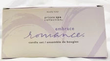 Mary Kay EMBRACE ROMANCE Votive Candles Private Spa Collection NOS X 2 Very Frag