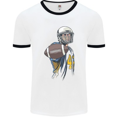 American Fußballspieler Halte A Ball Herren Ringer