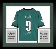 Framed Nick Foles Philadelphia Eagles Autographed Midnight Green Game Jersey