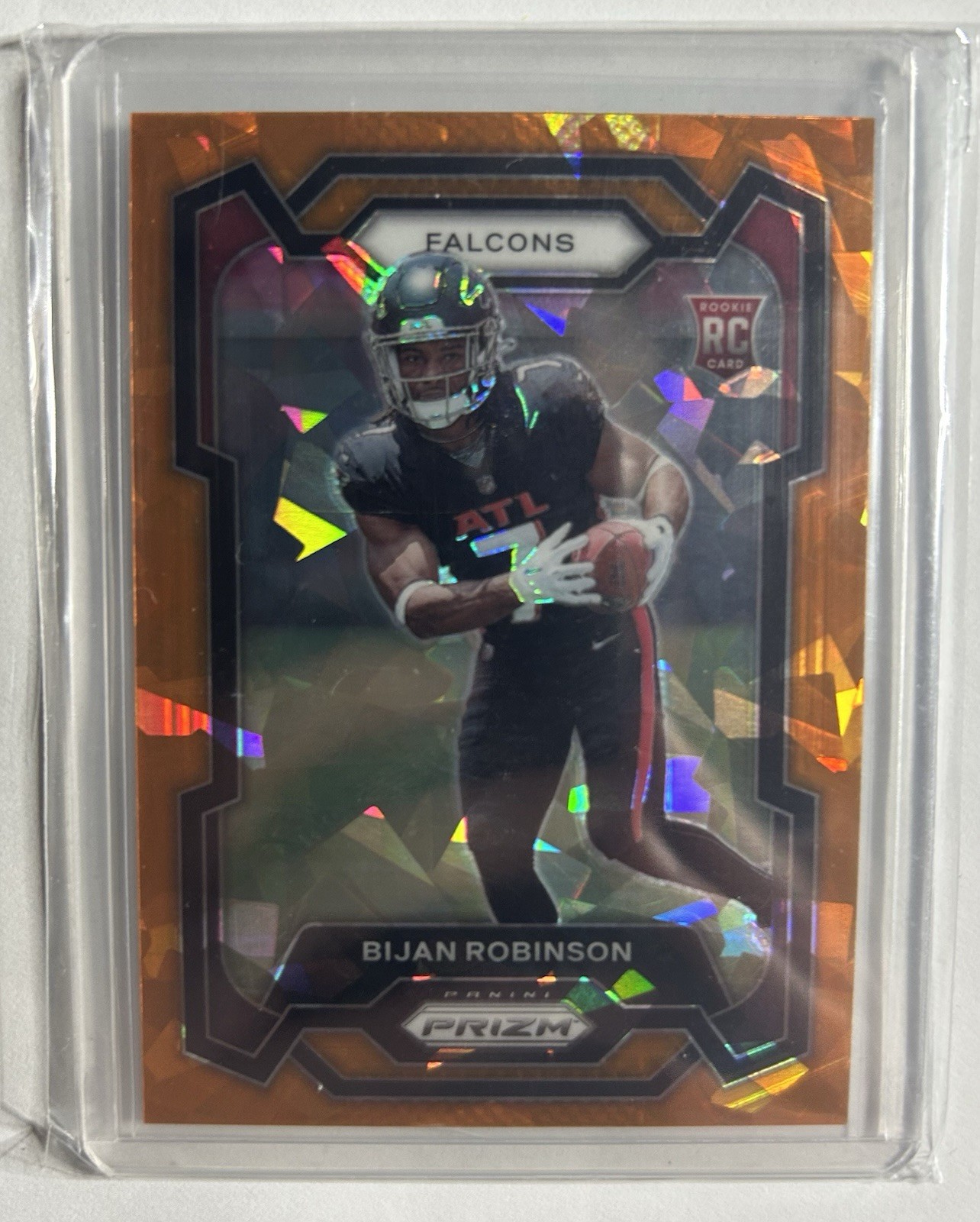 2023 Panini Prizm - Rookies Bijan Robinson #305 Orange Ice Prizm (RC)
