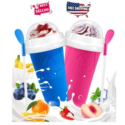 Frozen Magic Slushy Cup Set - Keep Cool Function for Smoothies & Ice Cream