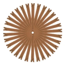 30Pcs 9 Inch #3 Nylon Coil Zippers for Sewing, Supplies Zippers Bulk, Brown