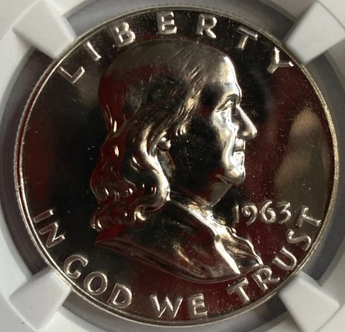 1963 - Ben Franklin Half Dollar - NGC PF67 Exact Coin Imaged