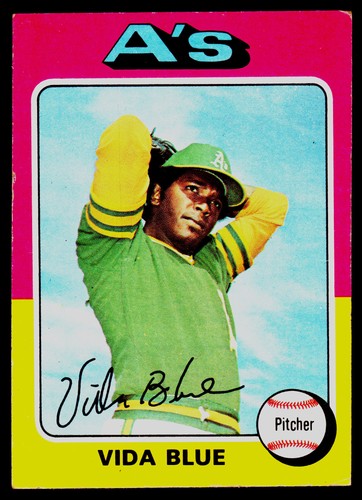 Vida Blue #510 1975 Topps card