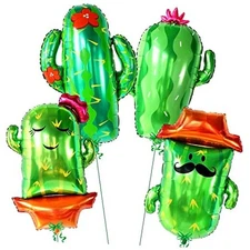 KatchOn, Cactus Balloons for Cactus Party Decorations - Large 34 Inch, Pack of 