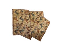 Tapestry placemats with chicken and rooster popular farmhouse Or Country Design