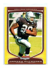 2009 Bowman Chrome Football #54 Darren McFadden Gold Refractor /50 Raiders