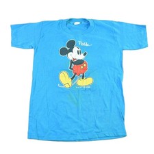 Vintage 1990s Disney Mickey Mouse Cartoon Promo T-Shirt Youth Large