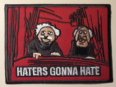 Statler & Waldorf Muppets Balcony Judgement Embroidered Morale Patch 3'' x 4''