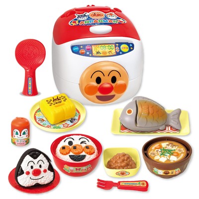 JOY PALETTE Anpanman Talking Rice Cooker + SP Japanese Food Set