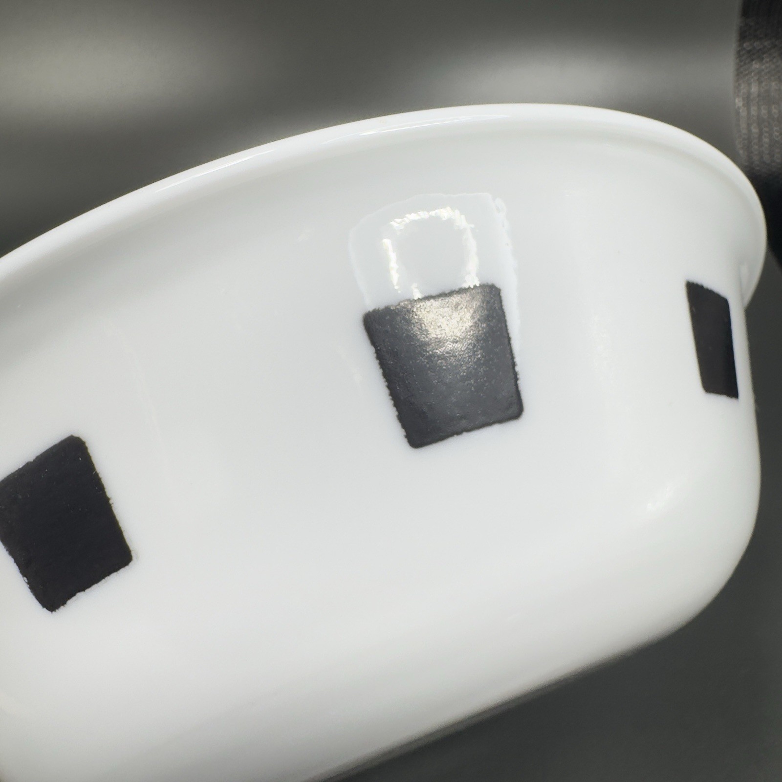 Corelle Urban Black Glass Plate And Bowl Set White Black Lines USA Bowl Plate