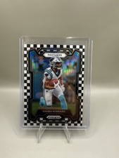 2023 Panini Prizm - Chuba Hubbard #40 Black & White Checker Prizm