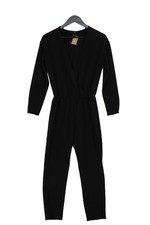 H M Women's Jumpsuit UK 4 Black Polyester with Elastane Jumpsuit