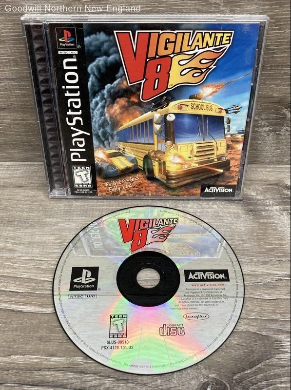 Sony PlayStation 1 Video Games Vigilante 8 1998 for sale | eBay