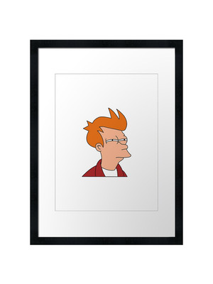 Philip Fry Gerahmtes Wandbild Poster Druck Bild