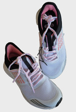 Girls Size 1 School Sports Sneaker Shoe Breathable Pink White