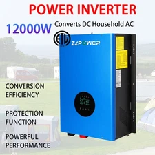 12KW Solar Hybrid Inverter Off Grid Inverter w/ 80A MPPT Charger Controller NEW