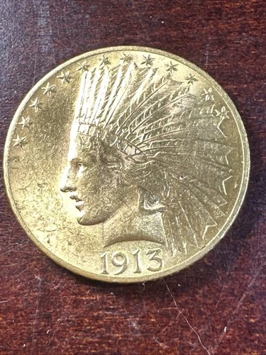 1913 10 dollar indian head gold coin NEW PRICE