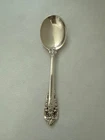 Wallace Grande Baroque Sterling Cream Soup Spoon.  No  mono. 6 1/8".  Priced per