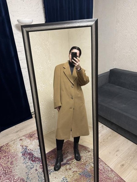 Women Bugatti Coat Beige Cashmere 38