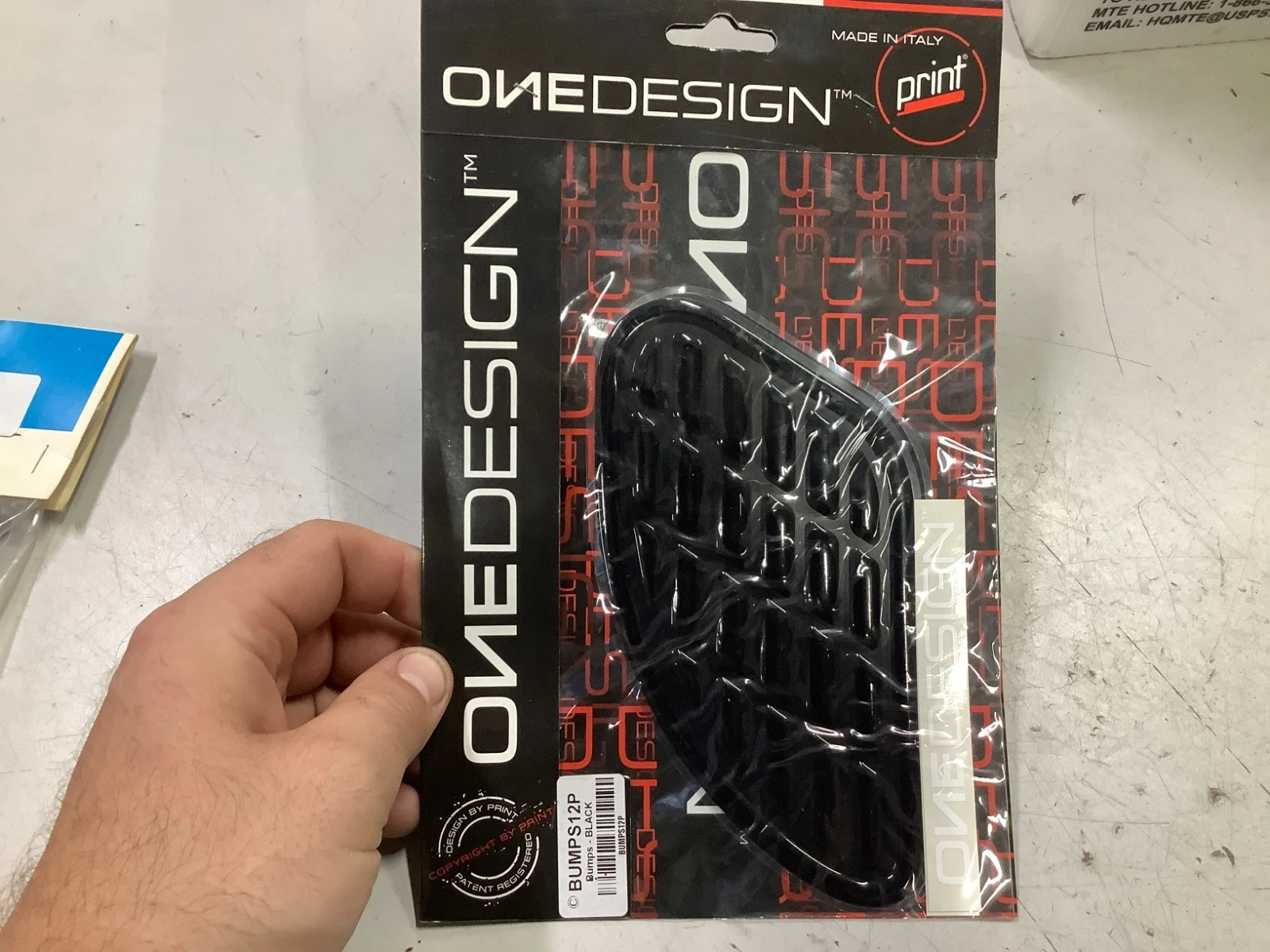 One Designs Tankpad - Motorcycle Street Bike BUMPS BLACK BUMPS12P