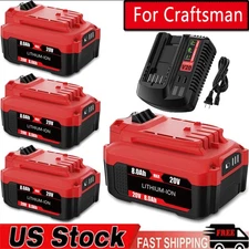 1-4PCS 20V 8AH For Craftsman 20V Li-ion Battery CMCB204 CMCB202 CMCB201 CMCB205