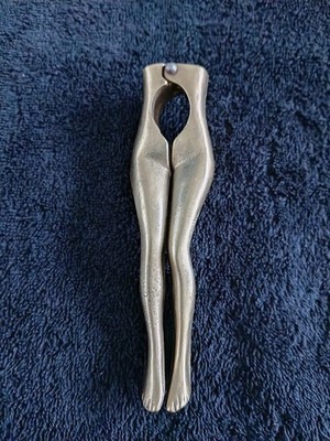 Messing Damen Beine Nussknacker Art Deco Stil