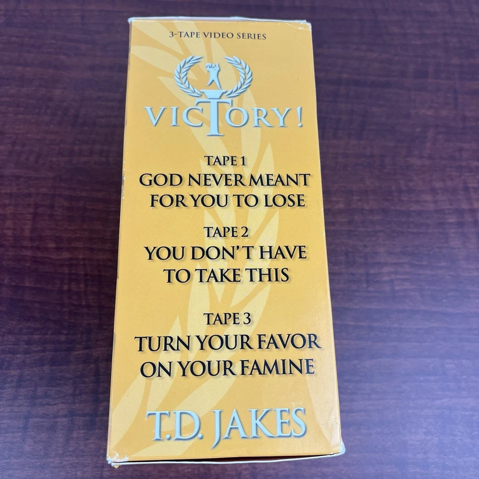 Bishop T.D. Jakes Victory Series VHS 3 Tape Series The Potters House - Image 4 of 4