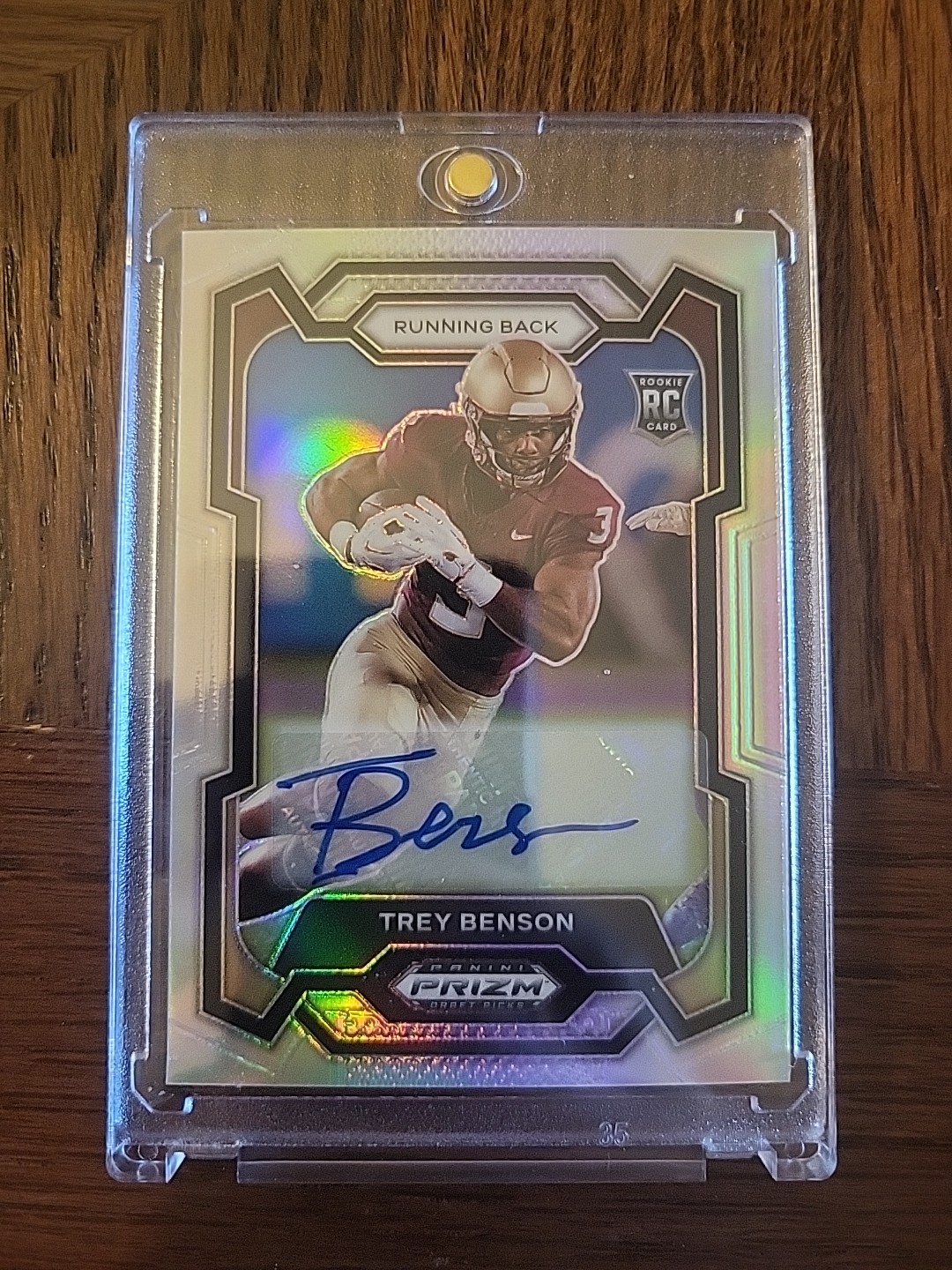 2024 Panini Prizm Draft Picks - Trey Benson #151 Silver Prizm Autographs (AU, RC