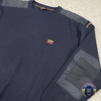 Paul & Shark Yachting Large Sweater Elbow Patch Made In Italy Wool Blend