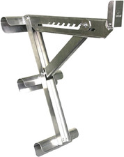 Guardian Fall Protection 2430 Aluminum 3 Rung Long Body Ladder Jack,Silver image