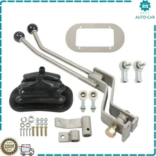 Twin-Stick Shifter NP205GM8 For GM NP205 8-Bolt Transfer Case Stainless Steel