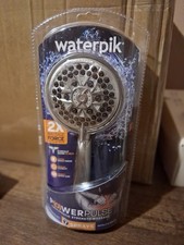 Waterpik PowerPulse Handheld Shower Head Chrome 7 Spray Settings Massage