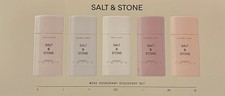 Salt  Stone Mini Deodorant Discovery Set 5pcs Aluminum Free Travel Sized NEW
