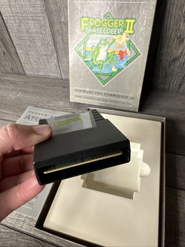 Vntage Frogger II 2 Threeedeep Commodore 64 C64 Parker Brothers #1890 CIB RARE - Picture 7 of 12