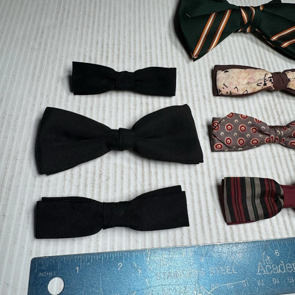 LOTE DE 10 PAJARITAS VINTAGE PARA HOMBRE AÑOS 50-80, Beau Best Clip, Everg, Ormond Foto 2 de 4