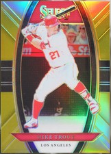 2018 Panini Chronicles - Select Gold #18 Mike Trout /10 Baseball NM