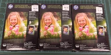 HP Everyday Photo Paper 4x6 Glossy White 100 Sheets CR759A Lot of 3 Inkjet 200g