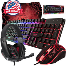 Teclado Y Mouse Inalambrico Gamer Set Croma Gaming Iluminacion Teclas Para Pc
