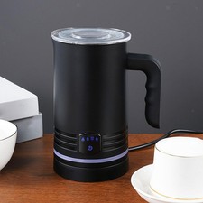 Electric Milk Frother Easy to Clean Large Capacity Portable Milk Steamer for