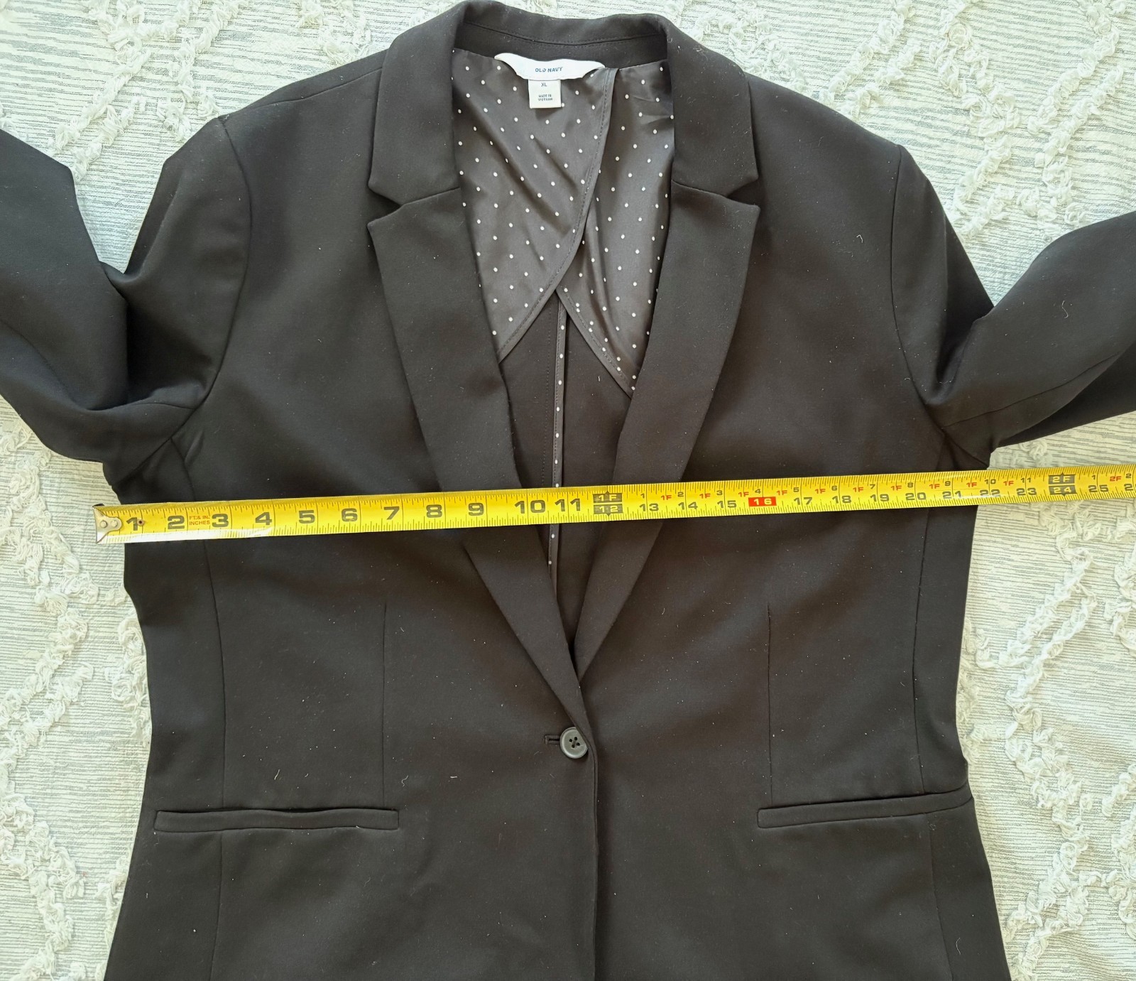 Old Navy Basic Black Blazer Jacket Thick Material… - image 5