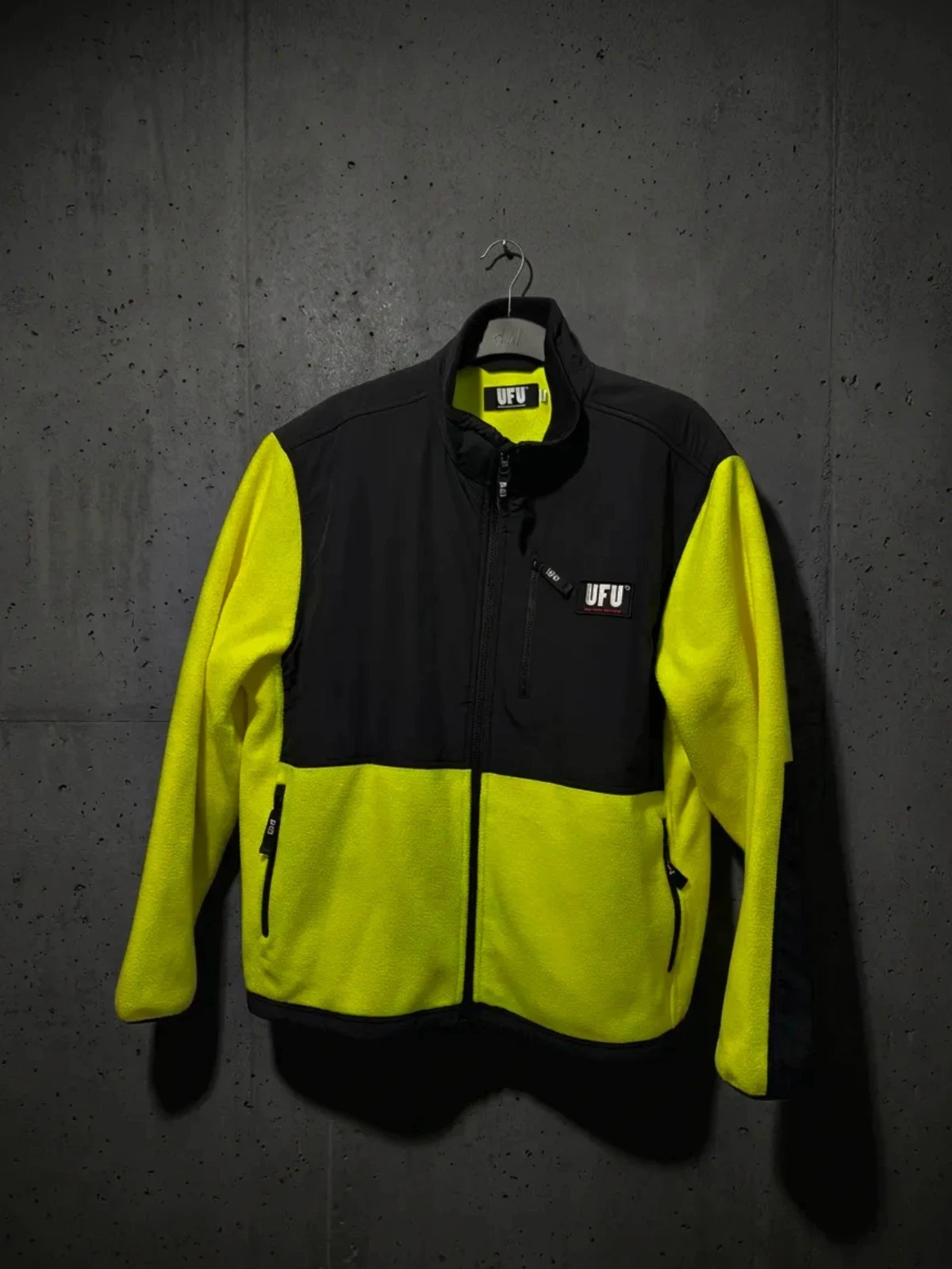 NWT Vintage UFU Technical Jacket Made In Korea Black Turquoise Gorpcore L