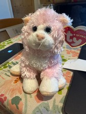 Rare 2007 Ty Beanie Babies  CURTSY The Fluffy Pink Cat, used condition 