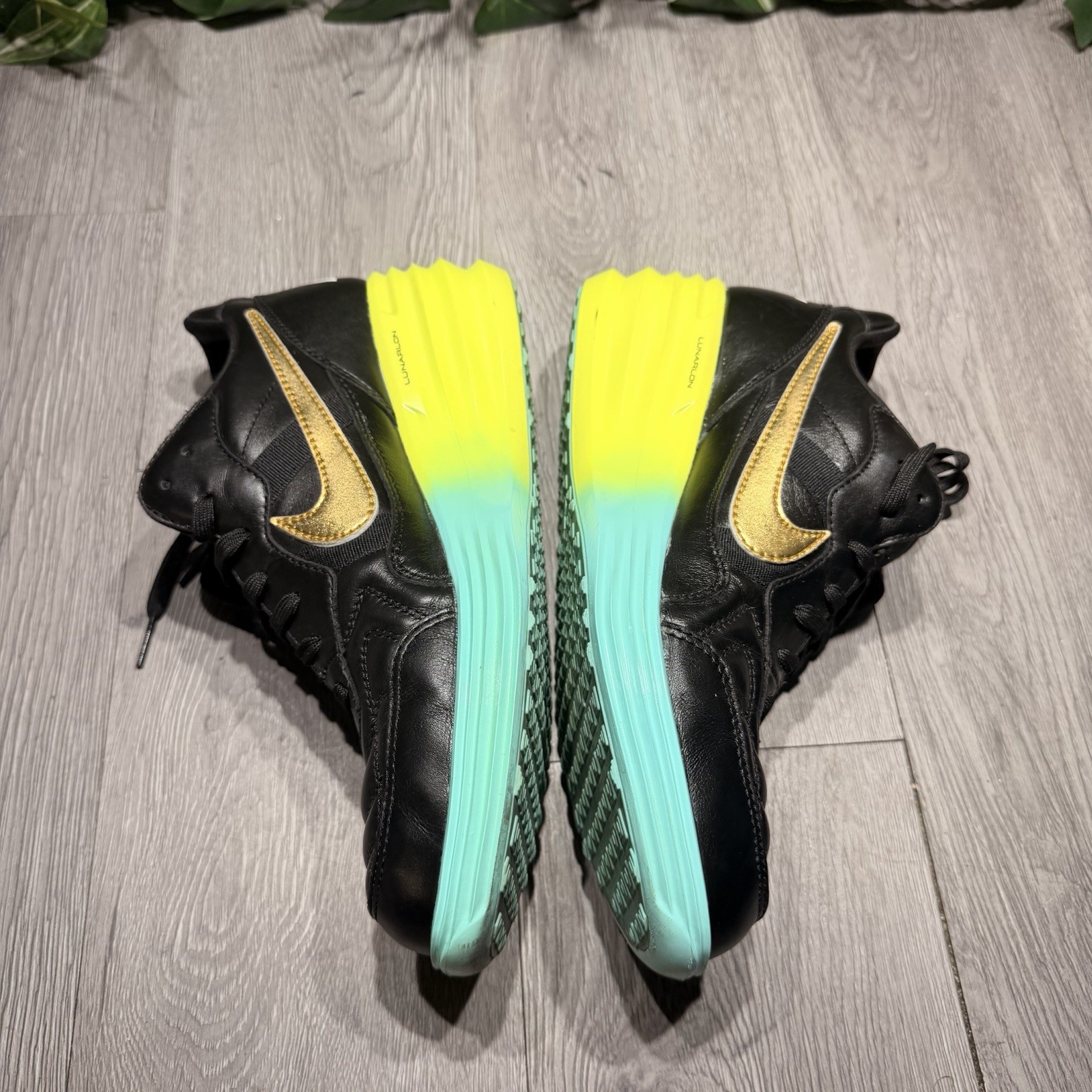 Rare Nike Lunar Tiempo Sky High Wedge Magista Pack 10 Black Leather image 9