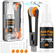Glasses Cleaner Eyeglass Cleaning Kit with anti Fog Spray, Microfiber Cloth
