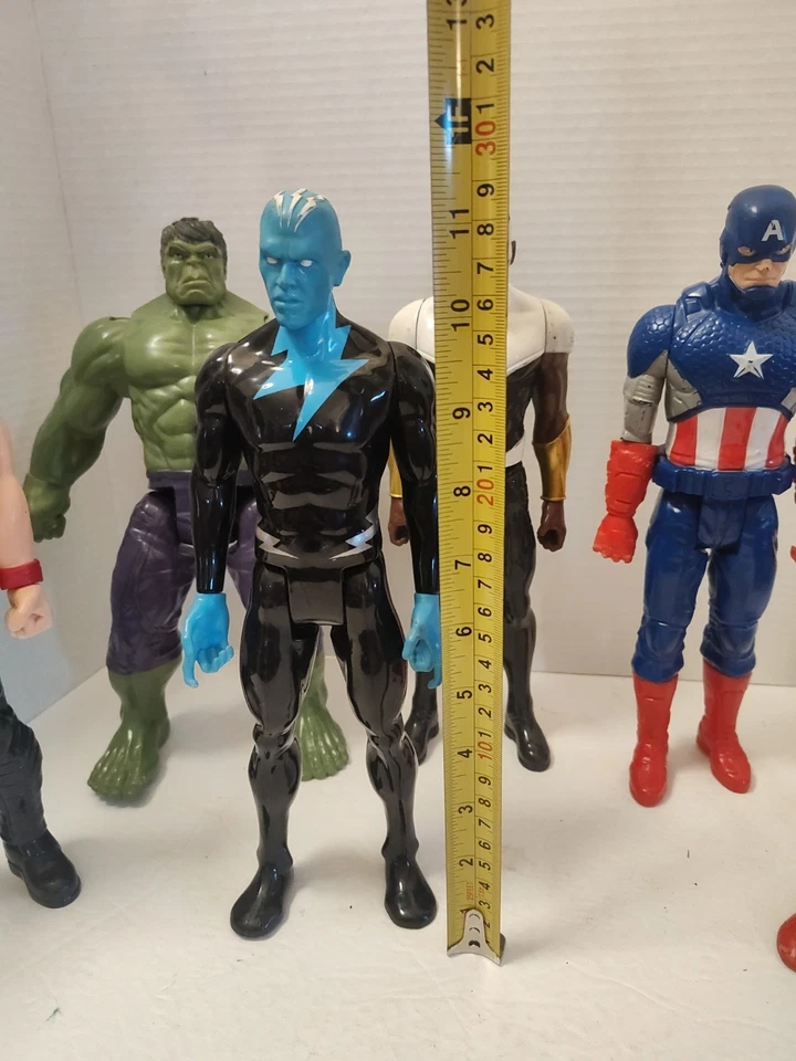Lote de 6 figuras de acción Marvel Spider-Man Hulk Electro 2014-16 Hasbro de 11 pulgadas Foto 2 de 4